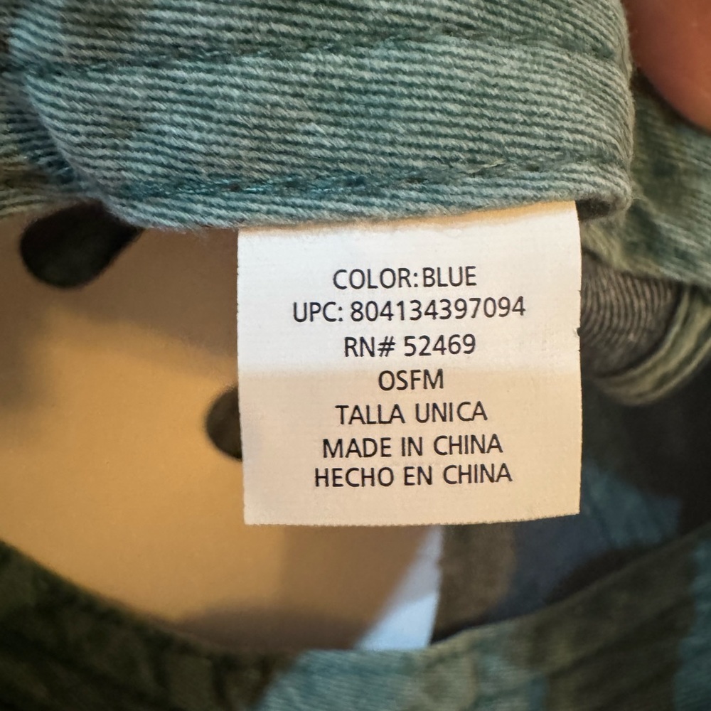 Time and Tru Women's Washed Denim Wander Lust Baseball Hat - Picture 7 of 9